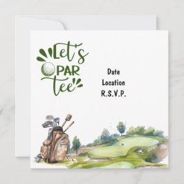 Golf Let's Par T-Shirt für Golfer-Party Einladung