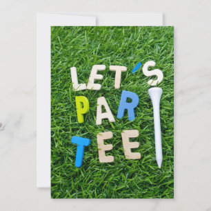 Golf Let's Par T-Shirt Party Einladung zum Golfer