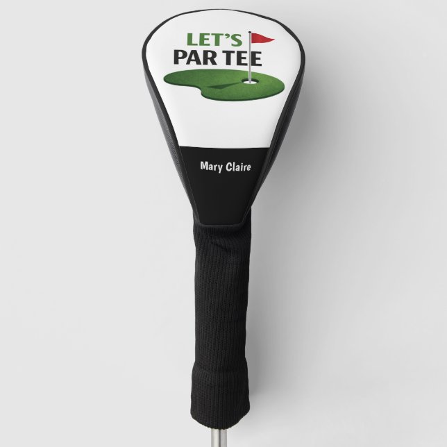 Golf Let's Par Tee für Golfer Headcover (Vorderseite)