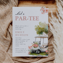 Golf Let's Par-tee Girl Baby Shower