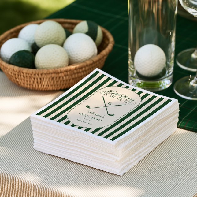 Golf "Letzter Schwung vor dem Ring" Braut- Serviette (Von Creator hochgeladen)
