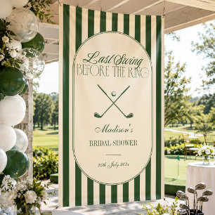Golf "Letzter Schwung vor dem Ring" Brautbegrüßung Banner