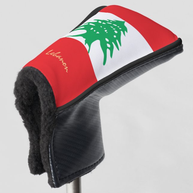 Golf Libanon & Libanon Flagge / Golf Clubs Covers Golf Headcover (3/4 Vorderseite)