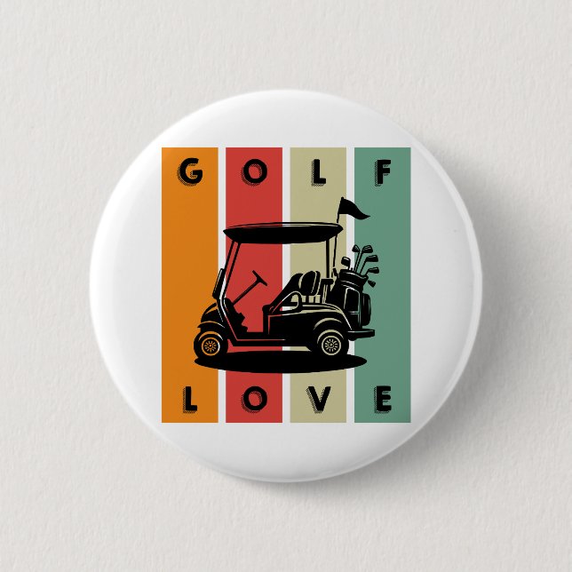Golf-Liebe Button (Vorderseite)