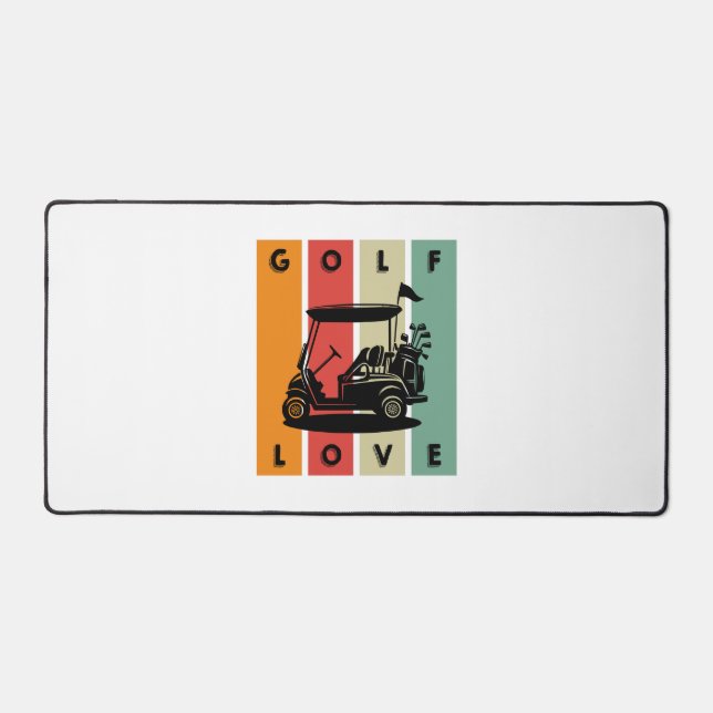 Golf-Liebe Schreibtischunterlage (Vorderseite)