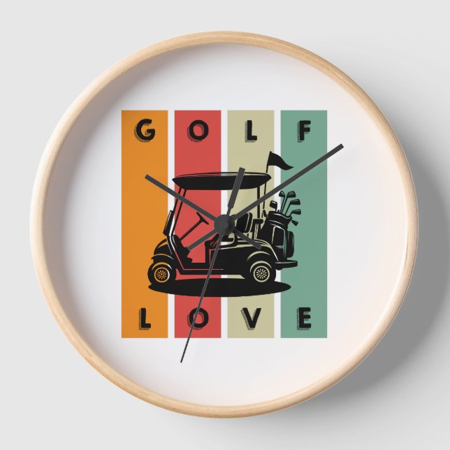 Golf-Liebe Uhr (Vorderseite)