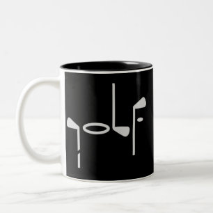 Golf-Liebhaber Golfer Golf-Club Zweifarbige Tasse