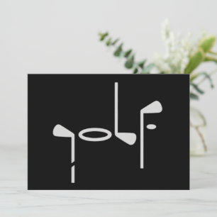 Golf Liebhaber Golfer Golfclub Einladung