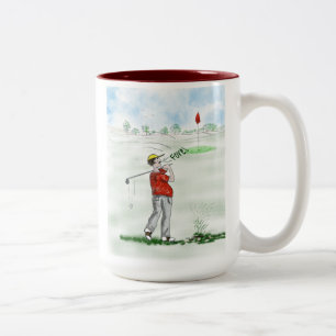 Golf Liebhaber Mug Zweifarbige Tasse