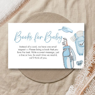Golf Little Putter Baby Shower Bücher für Baby Begleitkarte