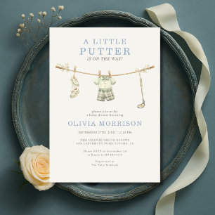 Golf Little Putter Junge Baby Shower Einladung