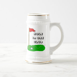 Golf-Loch in einem Verein-kundenspezifischen Bierglas