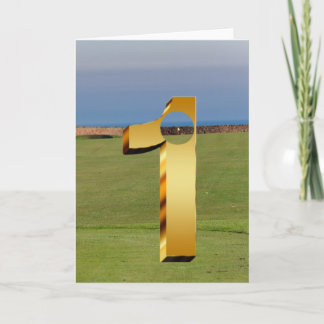 Golf. Loch in eins. Karte