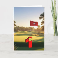 Golf. Loch in eins.