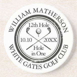 Golf-Loch-in-Eins-Personalisiert Getränkeuntersetzer