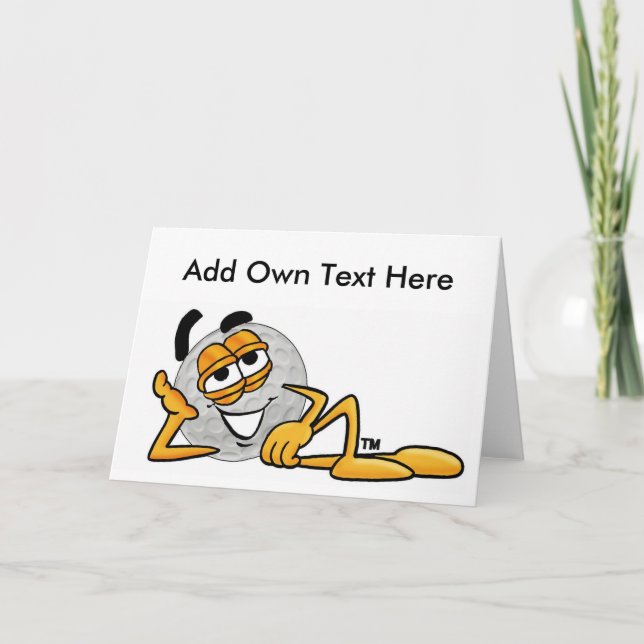 Golf Lover Card Jeder Anlass - Eigene Textdatei hi Karte (Vorderseite)