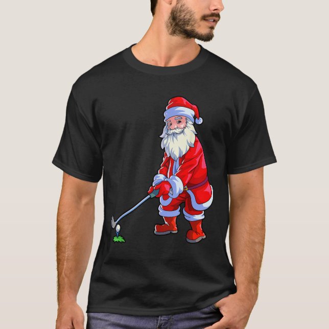 Golf Lover Christmas Shirt Men Golf Club Golfing S (Vorderseite)