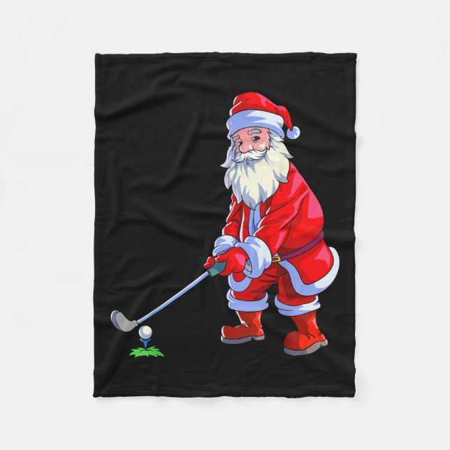 Golf Lover Christmas Shirt Men Golf Club Golfing S Fleecedecke (Vorderseite)