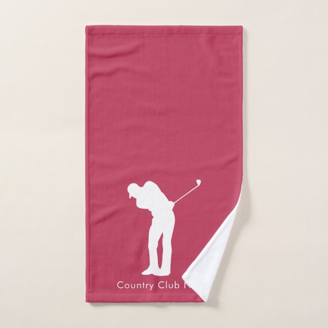 Golf Lover Country Club Spieler halten sich an die Handtuch (Handtuch)