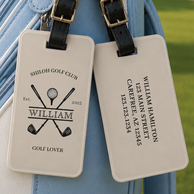 Golf Lover Cross Club Gepäckanhänger (Von Creator hochgeladen)