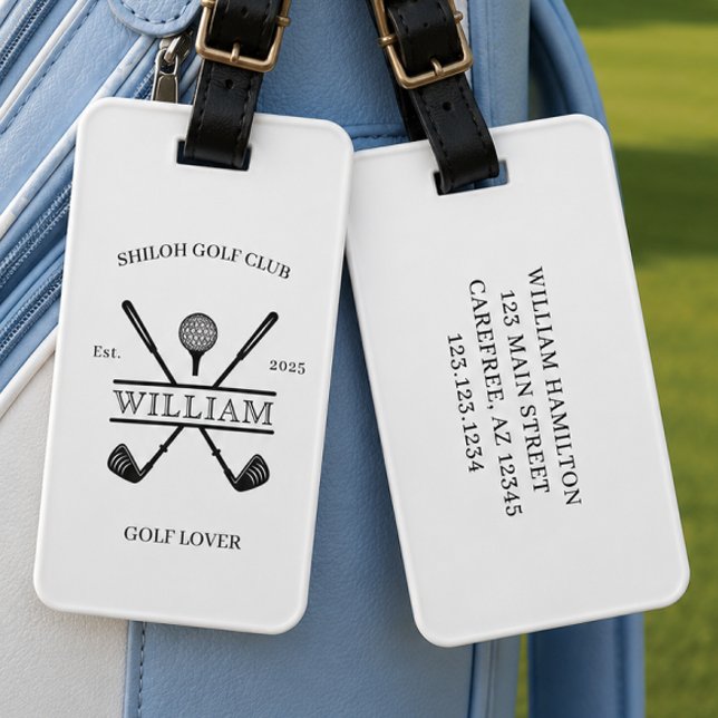 Golf Lover Cross Club Gepäckanhänger (Von Creator hochgeladen)