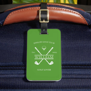 Golf Lover Cross Club Green Gepäckanhänger