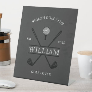 Golf Lover Cross Club Sockelschild