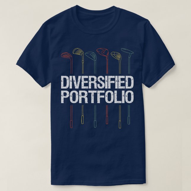 Golf Lover Diversifiziertes Portfolio II T-Shirt (Design vorne)