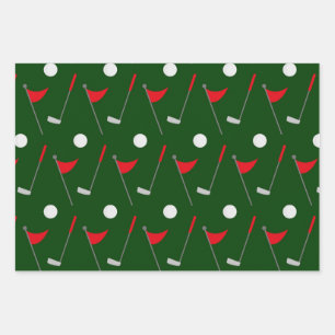 Golf Lover, Golfgeschenk, Muster für Sportfans Geschenkpapier Set