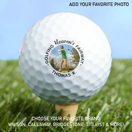 Golf Lover Memorial Golfing Heaven's Fairway Foto Golfball