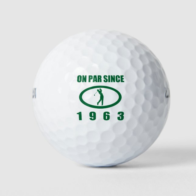 Golf Lover's 60. Geburtstag 1963 Golfball (Vorderseite)