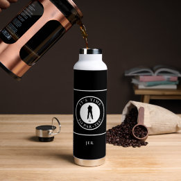 Golf Lustiger Abschlag Golfspieler Monogramm Moder Trinkflasche