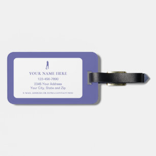 Golf Lustiger Vogel Damen Personalisiertes Süßes G Gepäckanhänger