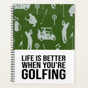 Golf lustiges Sprichwort für Golfer Planer