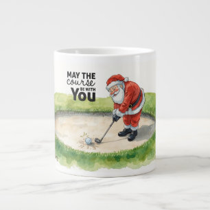Golf Mai der Platz bei Ihnen sein für Weihnachten Jumbo-Tasse