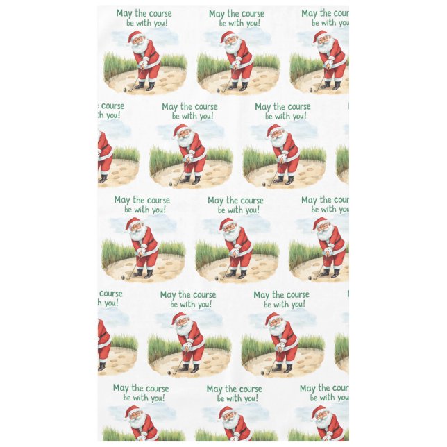 Golf Mai der Platz mit Ihnen Weihnachten Weihnacht Tischdecke (Vorderseite)