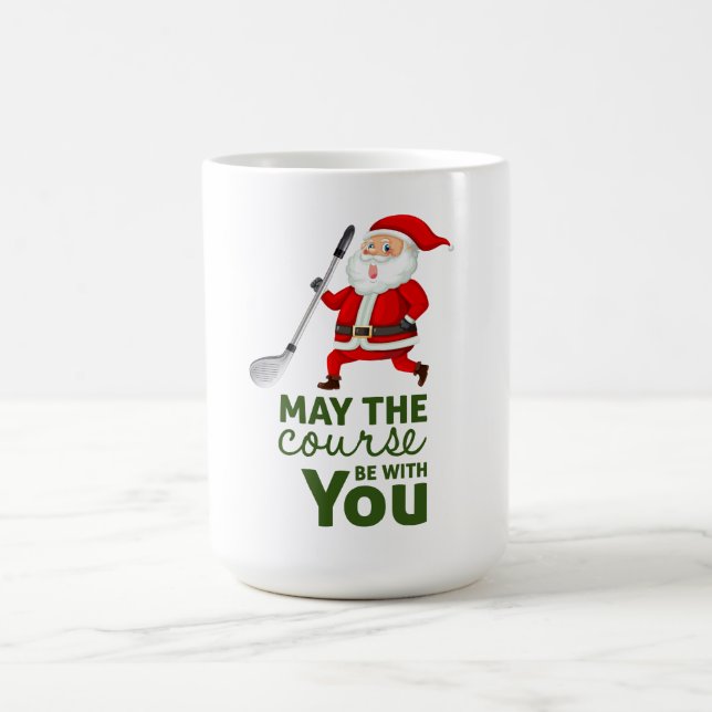 Golf Mai der Platz sein mit Ihnen für Weihnachten Kaffeetasse (Mittel)