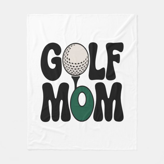 Golf-Mama Fleecedecke (Vorderseite)