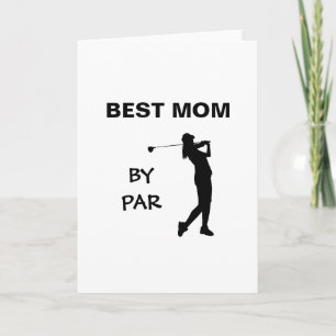 Golf Mama Golfer Wortspiel Muttertag Beste Mama vo Karte