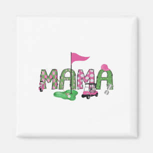 Golf Mama Pink Hole in einem Golf 1. Geburtstagski Magnet