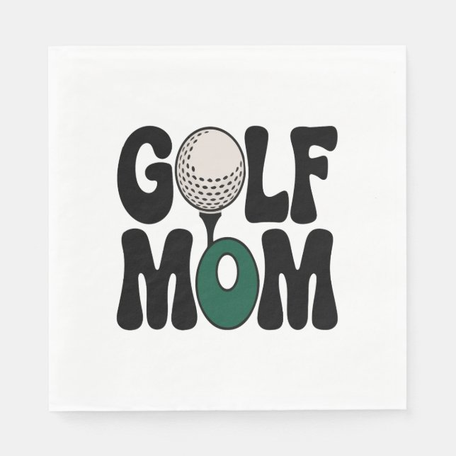 Golf-Mama Serviette (Vorderseite)