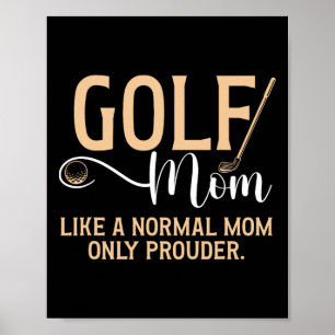 Golf-Mama stolzer Golfer-Mama eines Golfspielers M Poster