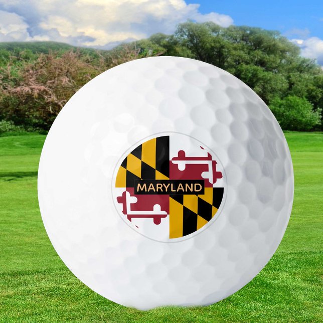 Golf Maryland & Maryland Flag / USA Golf Ball (Von Creator hochgeladen)