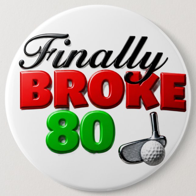 Golf-Meilenstein-Golfergebnis Button (Vorderseite)