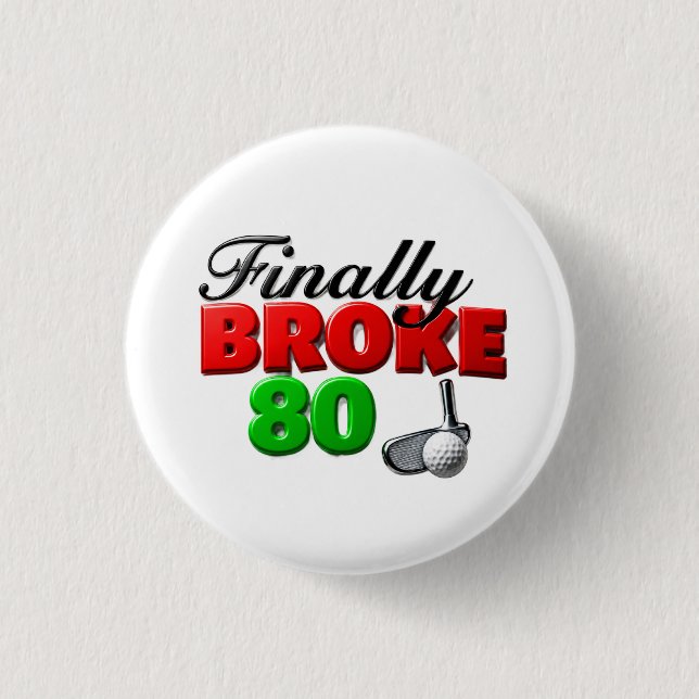 Golf-Meilenstein-Golfergebnis Button (Vorderseite)