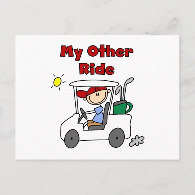 Golf meine andere Fahrt Postkarte (Vorderseite)