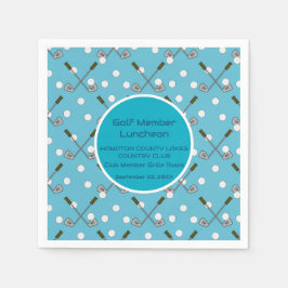 Golf Member Special Event Partys Napkins Serviette