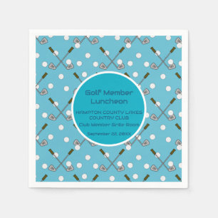 Golf Member Special Event Partys Napkins Serviette