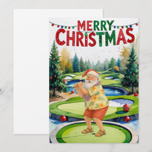 Golf Merry Christmas Weihnachten Golf auf Kurs