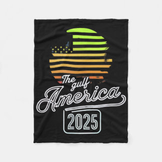 Golf Mexiko Amerikanische Flagge Golf von Amerika  Fleecedecke